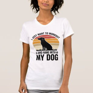 Sport treiben und mit meinem Hund abhängen Vintage T-Shirt