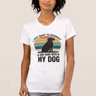 Sport treiben und mit meinem Hund abhängen Vintage T-Shirt