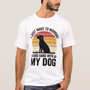 Sport treiben und mit meinem Hund abhängen Vintage T-Shirt