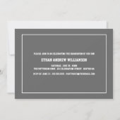 Sport Typ Foto Graduation Party Einladung (Rückseite)