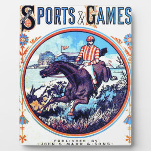 Sport und Spiele Jagd Vintage-Buchcover Fotoplatte