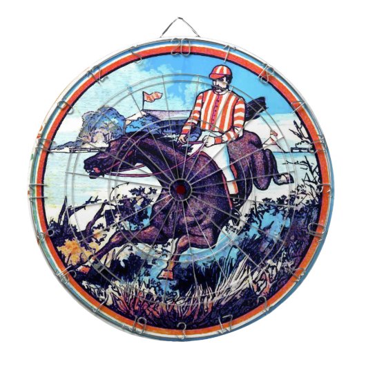 Sport- und Spielejagd Vintages Buchcover Dartscheibe (vorne)