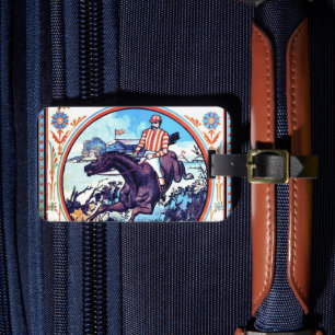 Sport- und Spielejagd Vintages Buchcover Gepäckanhänger