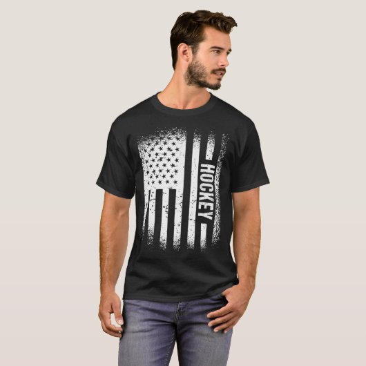 Sport Us Flag Hockey 1 T-Shirt (Vorne ganz)