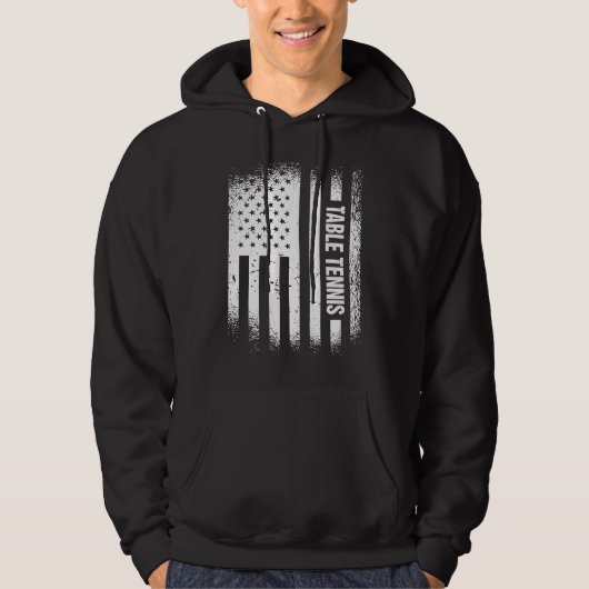 Sport Us Flag Table Tennis  6 Hoodie (Vorderseite)