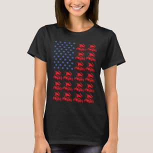 Sport-Us-Flaggen-Sprint-Auto-Racing 5 T-Shirt