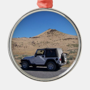 sport utility vehicle silbernes ornament