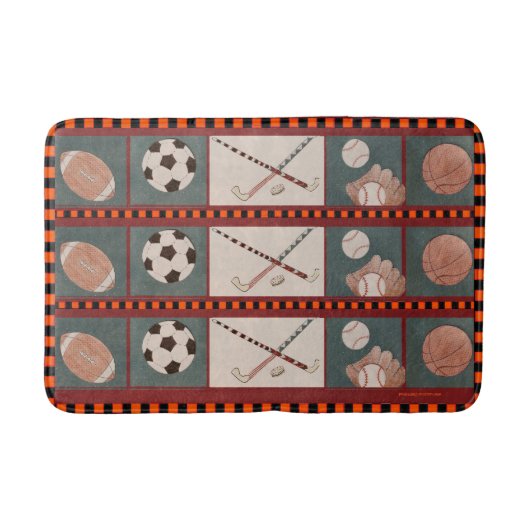 Sport-Vintage Bad-Matte Badematte (Vorderseite)