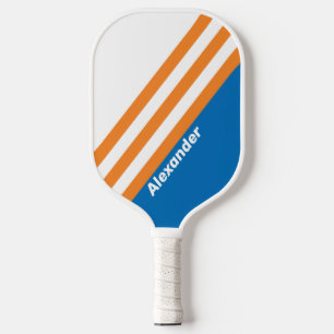 Sport Vintage New Amsterdam Streifen mit Namen Pickleball Schläger