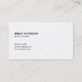 Sport Visitenkarte (Rückseite)