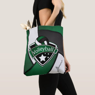 Sport Volleyball DIY Text - Dunkelgrün Tasche
