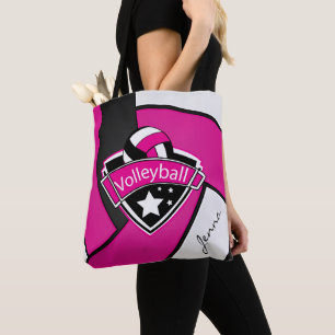 Sport Volleyball DIY Text - Rosa Tasche