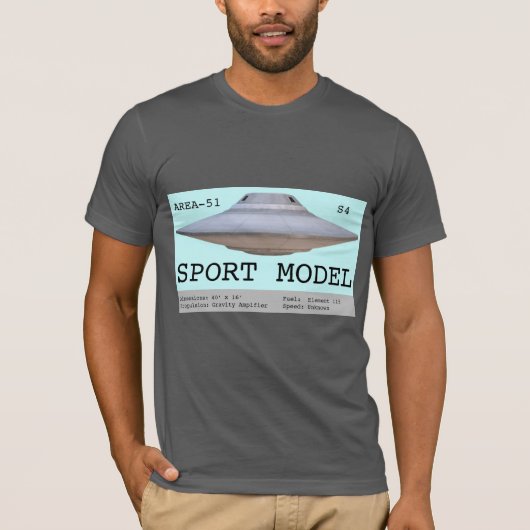 Sport vorbildlicher Saucer von Area-51/S4 T-Shirt (Vorderseite)
