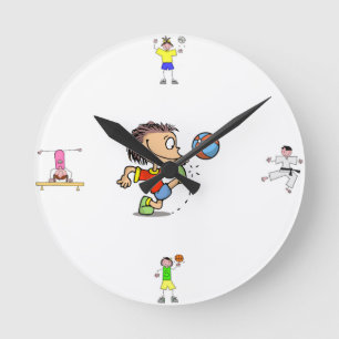 Sport-Wanduhr Runde Wanduhr