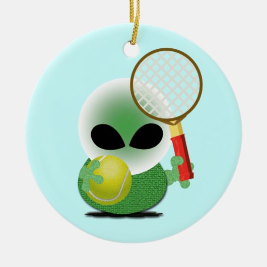 Sport-Weihnachten Keramikornament (Vorne)