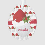 Sport-WeihnachtsGolfball Ornament (Vorderseite)