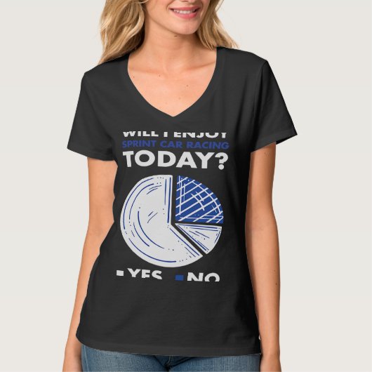 Sport wird mir beim Sprint Car Racing gefallen T-Shirt (Vorderseite)