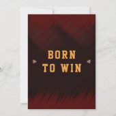 Sport zum Geburtstag Einladung, Game-Einladung Einladung (Rückseite)