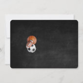Sport zum Geburtstag Foto Einladungen (Rückseite)