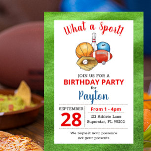 Sportaktivist zum Geburtstag Einladung