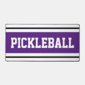 Sportaktivitäten Lila Schwarz-weiße Racing Streife Schreibtischunterlage (Vorderseite)