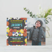 Sportaktivitäten Party Geburtstag Einladungen mit (Stehend Vorderseite)