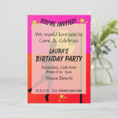 Sportaktivitäts-Netball-Themenhotel Einladung (Stehend Vorderseite)