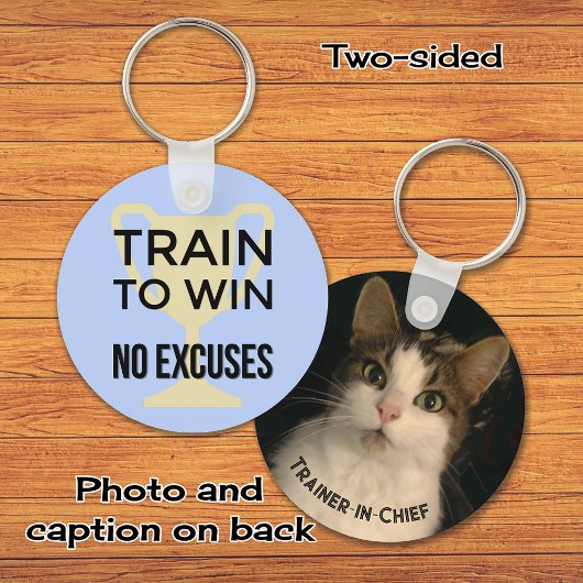 Sportangebot Foto motivierend blau Schlüsselanhänger