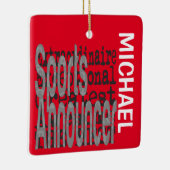 Sportansager Extraordinaire CUSTOM Keramikornament (Rechts)