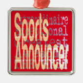 Sportansager Extraordinaire Ornament Aus Metall (Vorne)