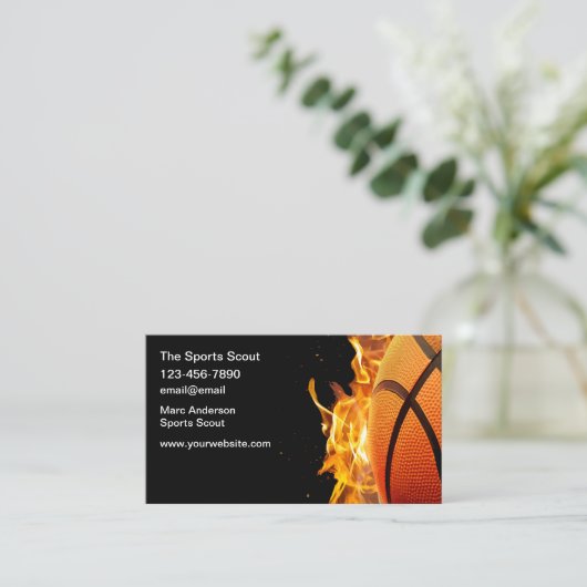 Sportathletic Scout Business Cards Visitenkarte (Stehend Vorderseite)