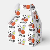 Sportathletische Balls Personalisiert Name Geburts Geschenkschachtel (Rückseite)