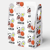 Sportathletische Balls Personalisiert Name Geburts Geschenkschachtel (Geöffnet)