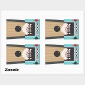 Sportaufkleber für Fun Bowling Lane Rechteckiger Aufkleber (Blatt)