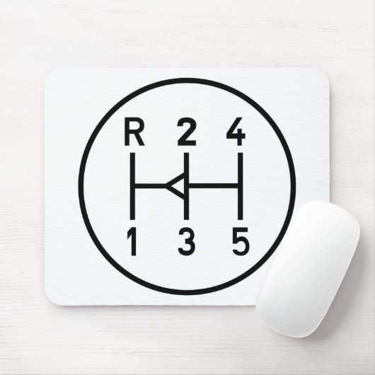 Sportauto-Ganggriff, Getriebeschiebemuster Mousepad (Mit Mouse)