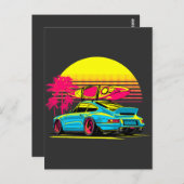 SPORTAUTO "SURFEN AM SONNENSATZ" POSTKARTE (Vorne/Hinten)