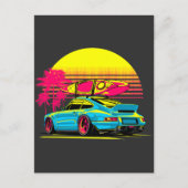 SPORTAUTO "SURFEN AM SONNENSATZ" POSTKARTE (Vorderseite)