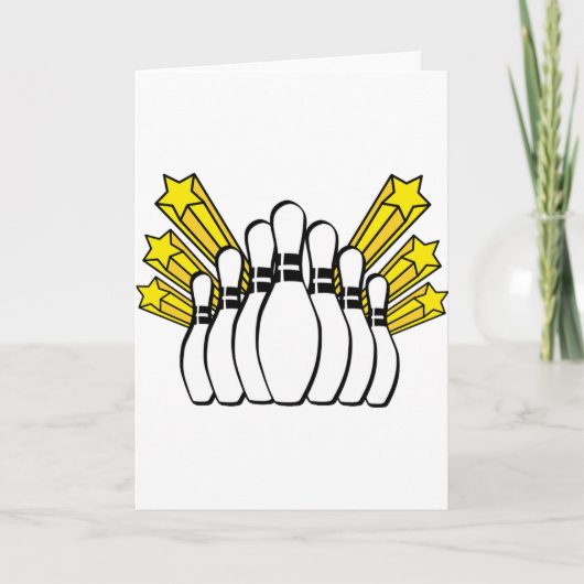Sportball Bowling Trainerteam Spielstreik Karte (Vorderseite)