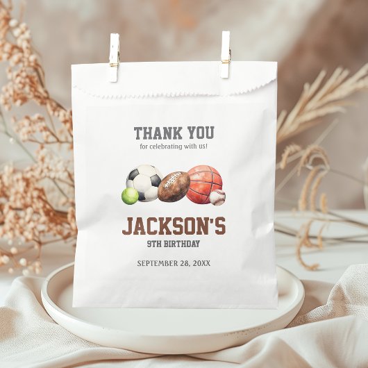 Sportbälle, machen wir einen Ball Geschenktütchen