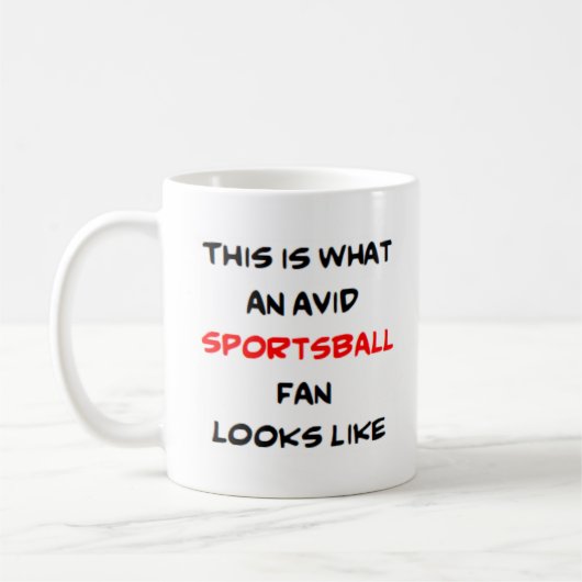 Sportballfan, begeistert kaffeetasse (Links)