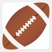 Sportballkleber Quadratischer Aufkleber (Vorderseite)