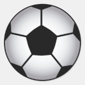 Sportballkleber Runder Aufkleber (Vorderseite)