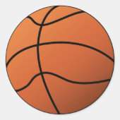 Sportballkleber Runder Aufkleber (Vorderseite)