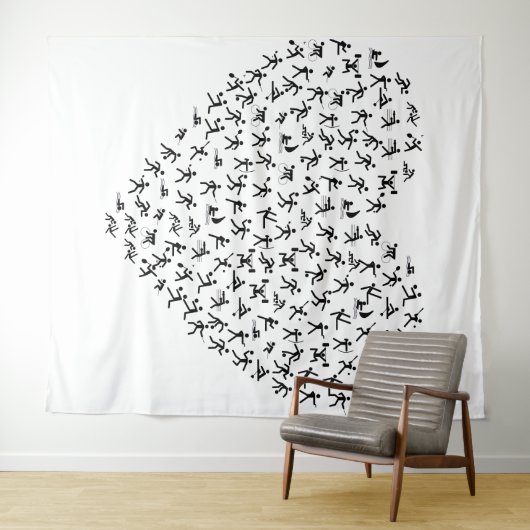 Sportband Wandteppich (Beispiel (Horizontal))