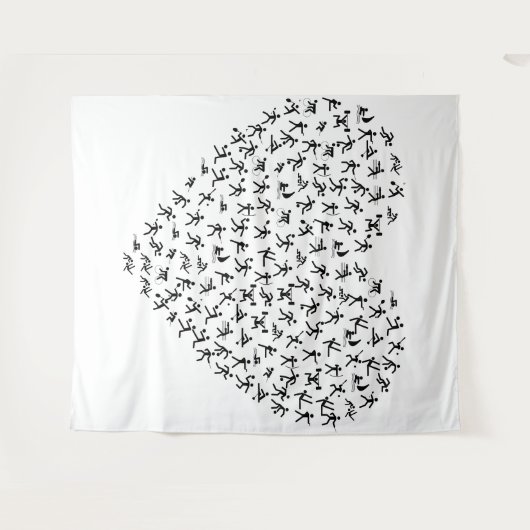 Sportband Wandteppich (Vorderseite (Horizontal))