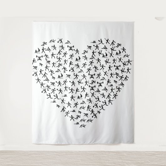 Sportband Wandteppich (Vorderseite)