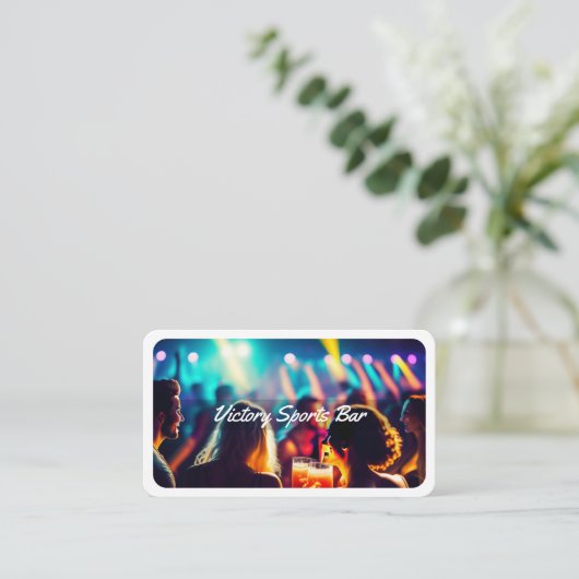 SportBar Visitenkarte (Stehend Vorderseite)