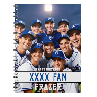 Sportbaseball Fan EDITABLE SPORT FARBE Notizblock