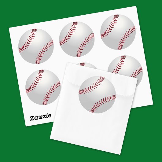 Sportbaseball-Sticker Runder Aufkleber