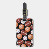 SPORTBasketball-Design für Sportler Baseball Gepäckanhänger (Vorderseite vertikal)